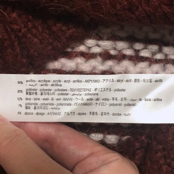 Zara Striped Multi-Color Cropped Crew Neck Sweater - Picture 9 of 9